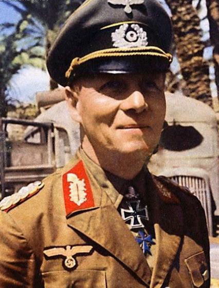 1/ 6 隆美尔将军的高清彩照,他是二战时期德军著名十王牌指挥官之一