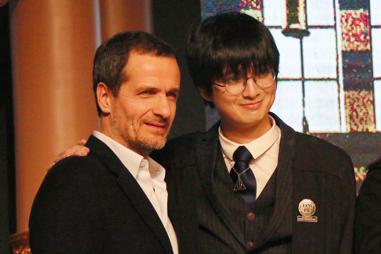 林品与《哈利61波特》系列电影的制片人大卫·黑曼