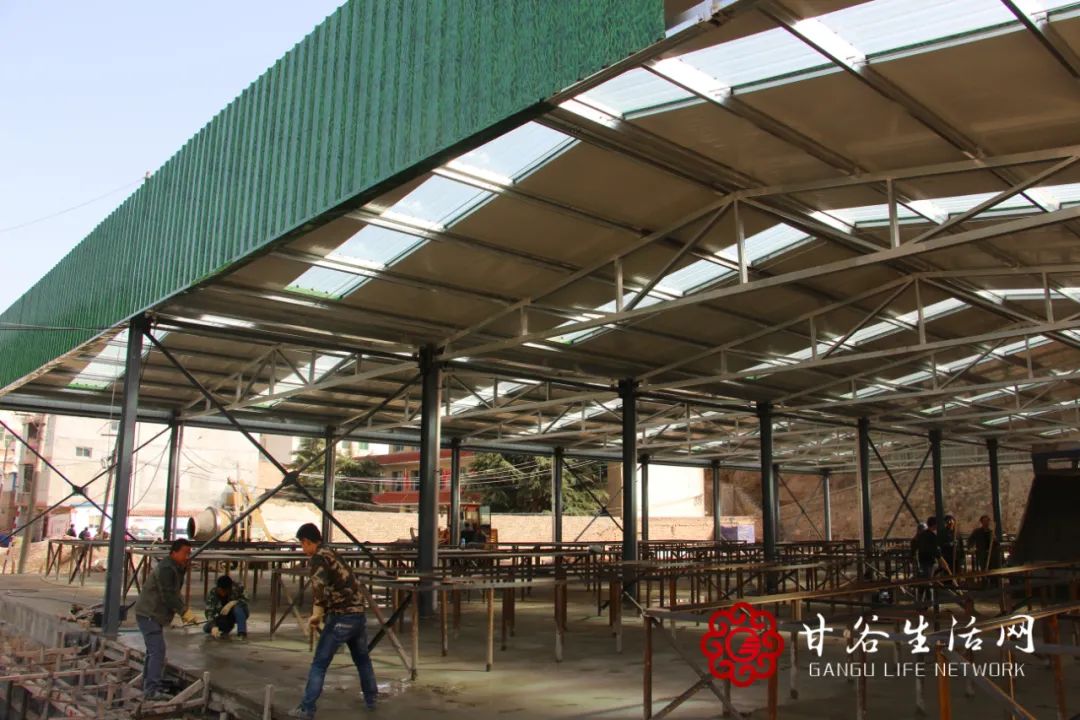 甘谷车场便民街首次曝光,预计4月15日建成投用!(高清组图)