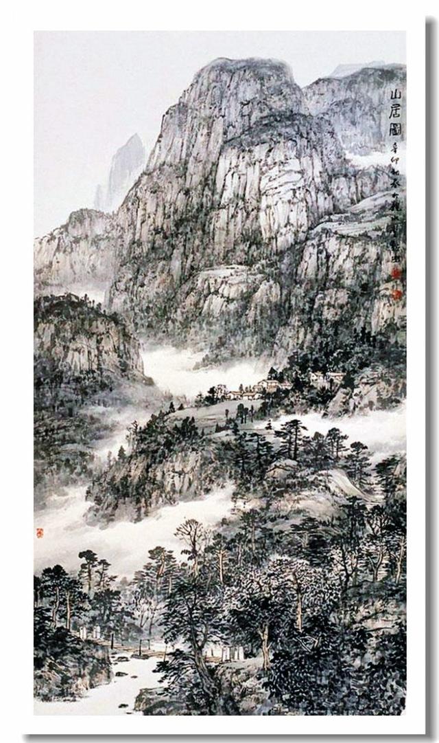 欣赏周裕国的彩墨山水画