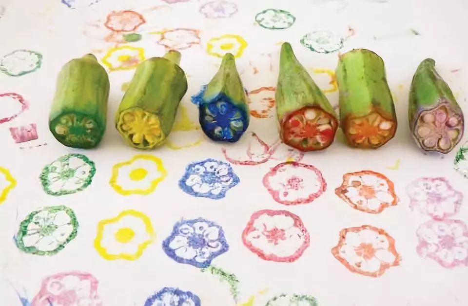 蔬菜也能画画?最受孩子欢迎的拓印画