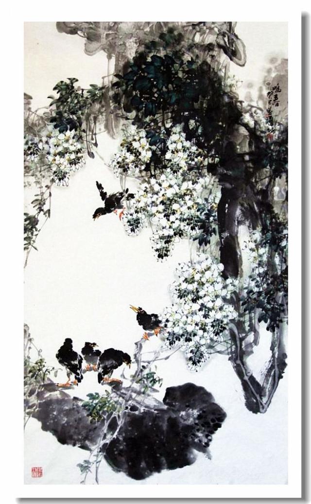 胡益通写意花鸟画作品欣赏