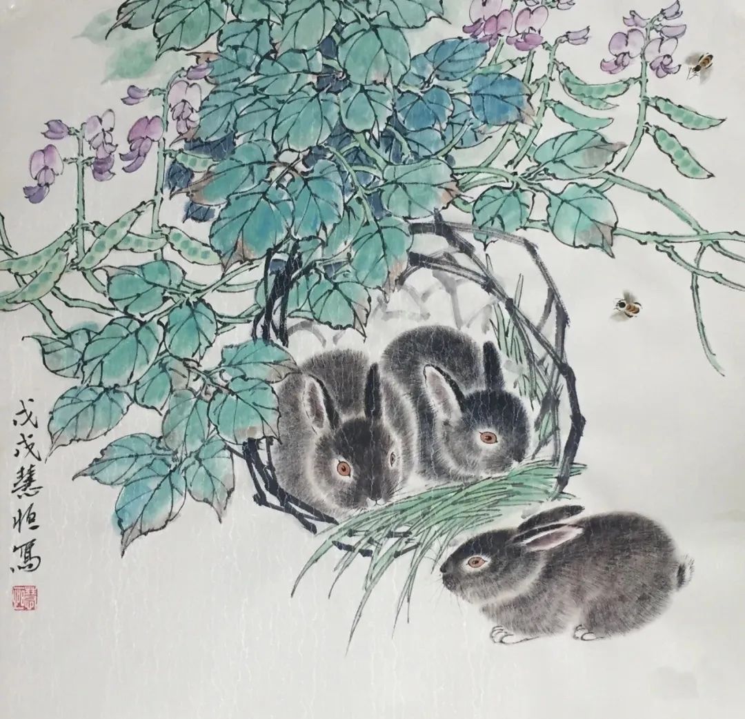 工细心巧神韵来江慧恒工笔画