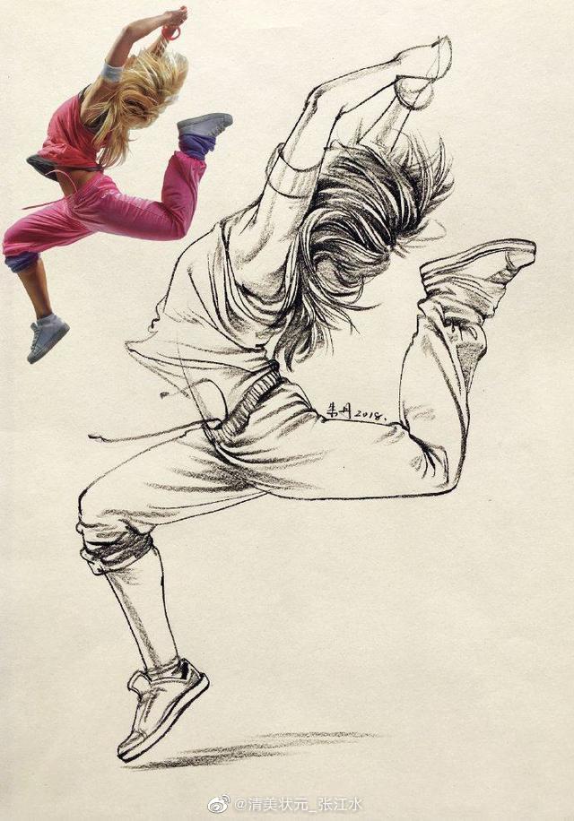 速写素材快写的参考朱丹速写动态就要这样画值得学习