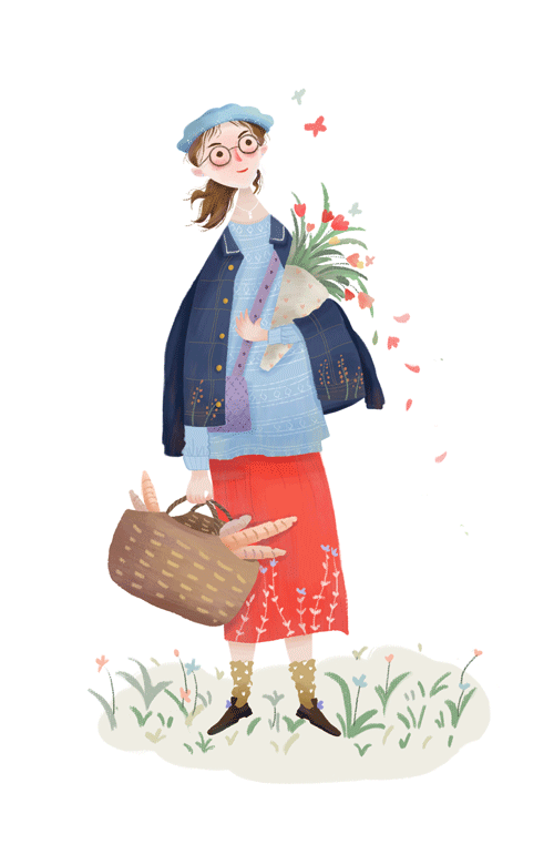 钟钟老师是我大学就关注的插画师了,但是上学期