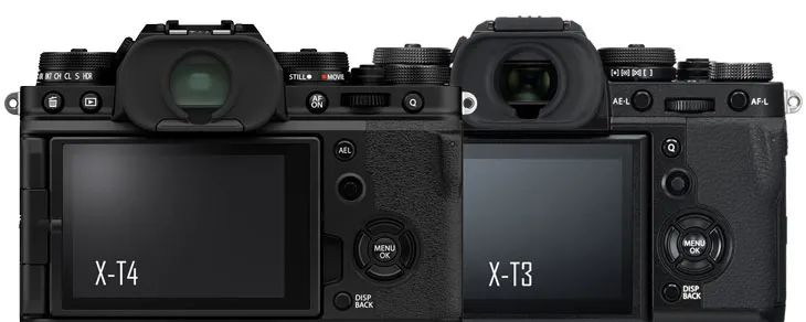 富士x-t4 vs x-t3 规格对比!
