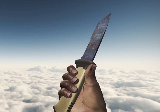 第四款推荐的刀具为短剑大马士革钢(破损不堪)该款刀具的外形类似于一