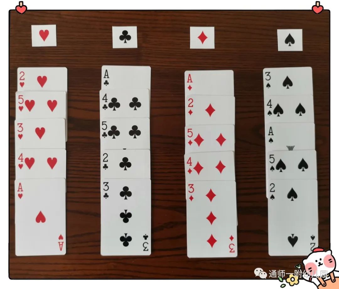 扑克牌单人玩法倒梯形图片