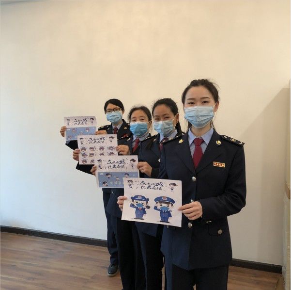 巾帼微笑点亮税徽战疫