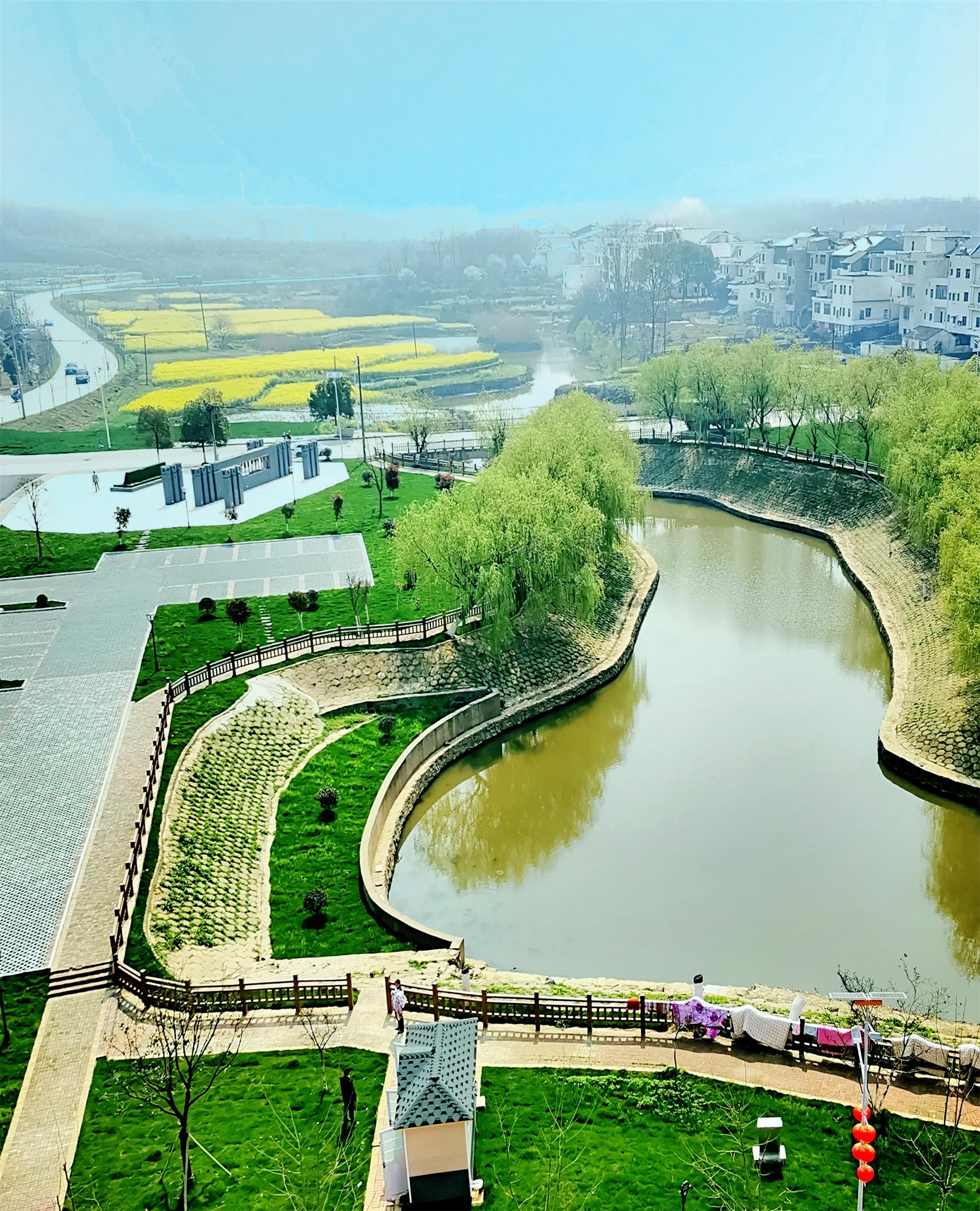 湖口县流泗镇瑞龙公园春色!