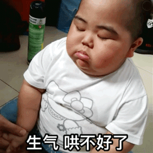 生气了哄不好的那种表情包gif图合集