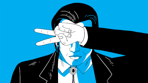 比如下面这组《低俗小说》中,昆汀特意为约翰·屈伏塔和乌玛·瑟曼