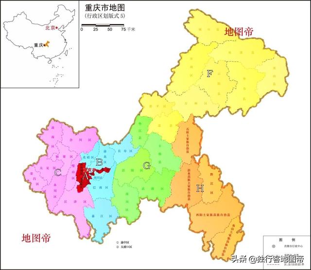 重庆地图简笔画图片
