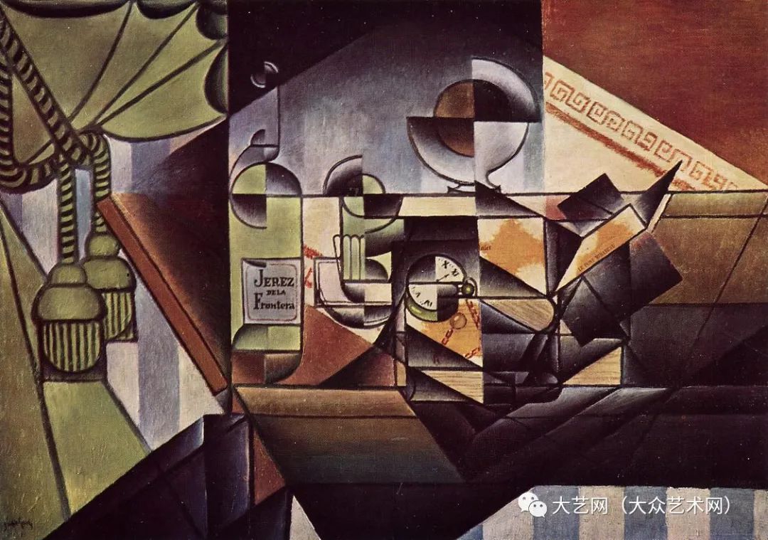 大众艺术网区别于毕加索布拉克画风的合成立体主义者旅法西班牙画家