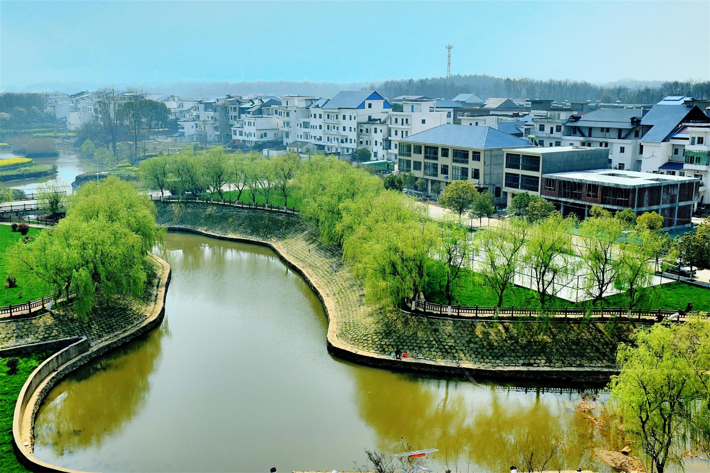 湖口县流泗镇瑞龙公园春色!