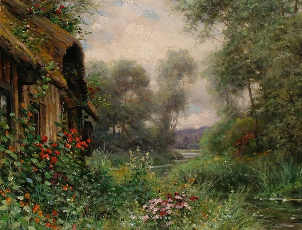 美国艺术家路易斯阿斯顿奈特风景油画作品欣赏