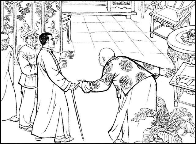 请!"当那人走进屋来的时候,我一眼就认出来是大土豪胡汉三!