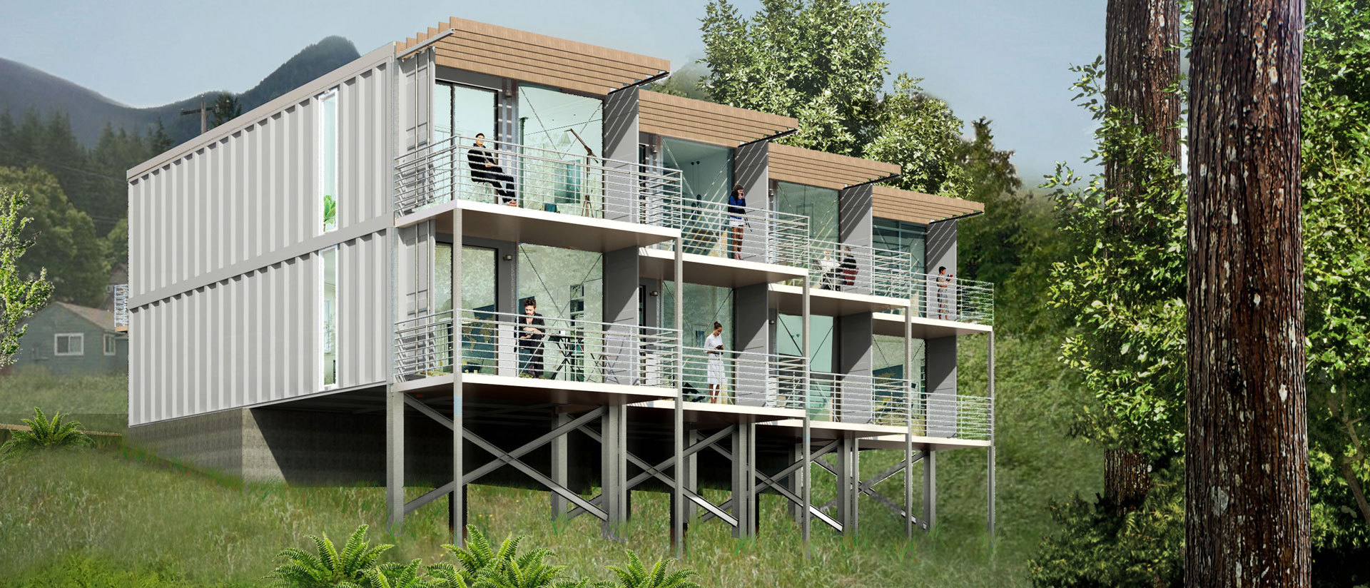 30天建成未来社区,一个由集装箱建造的公寓综合体_上海集装客