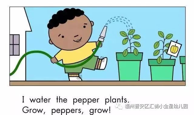 英语快乐营大班英文绘本growvegetablesgrow②福州汇诚小金星幼儿园