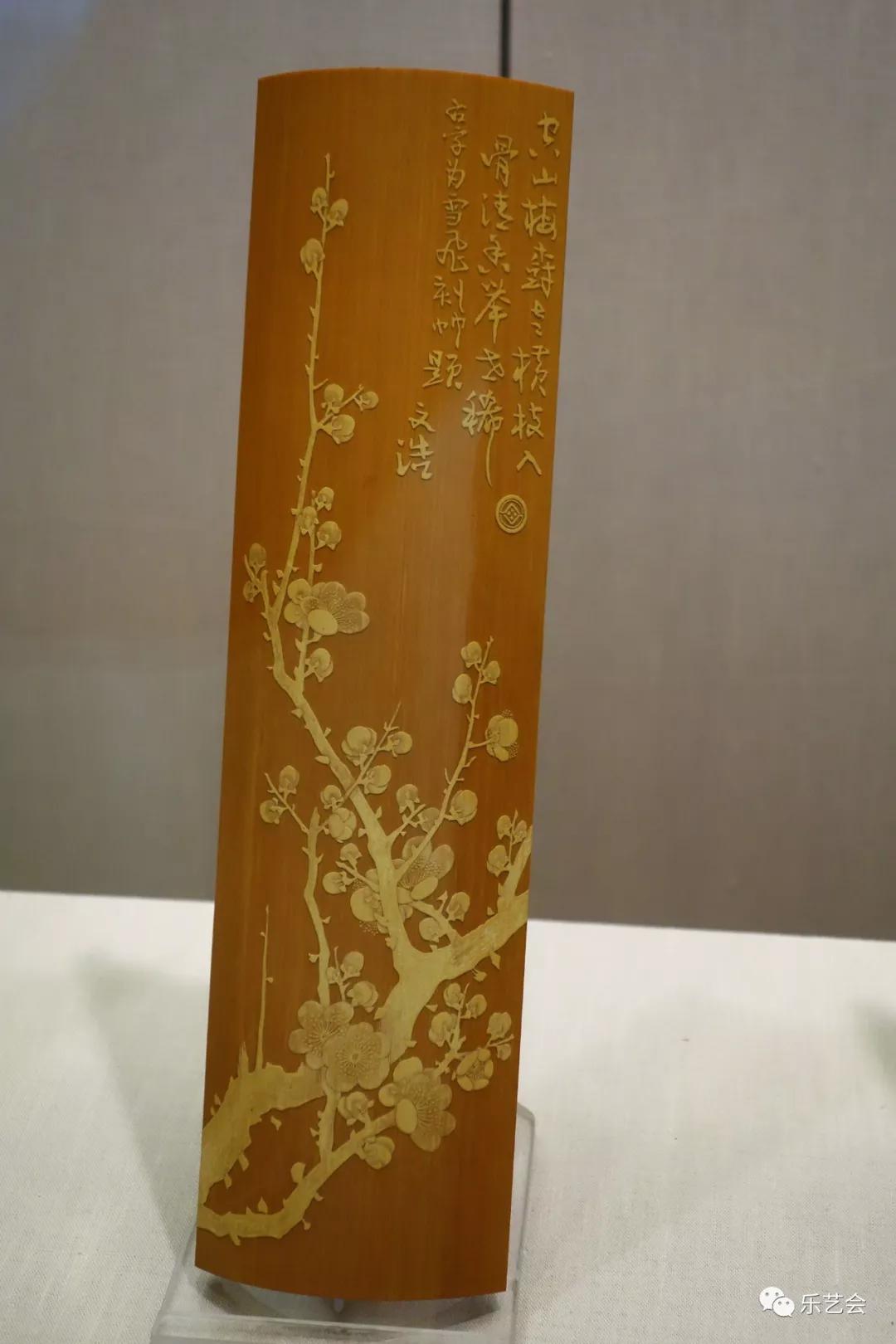 妙手削轻筠白士风白雪飞父女常州博物馆留青竹刻艺术展