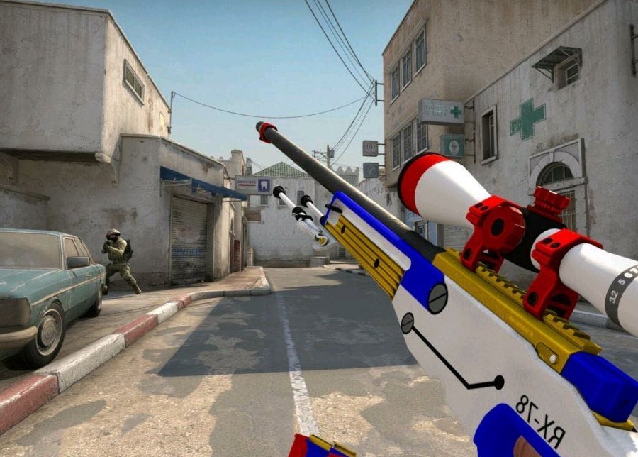 csgo:龙狙不香了?老哥自制出高达awp,这皮肤起步8000块