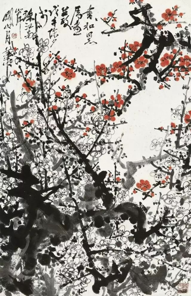 折衷中西,融汇古今——岭南画派的代表人物关山月的梅花图欣赏