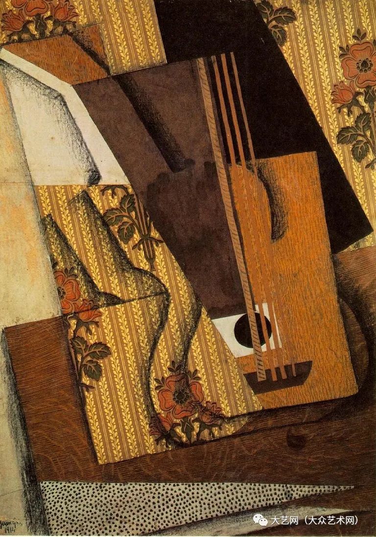 大众艺术网区别于毕加索布拉克画风的合成立体主义者旅法西班牙画家