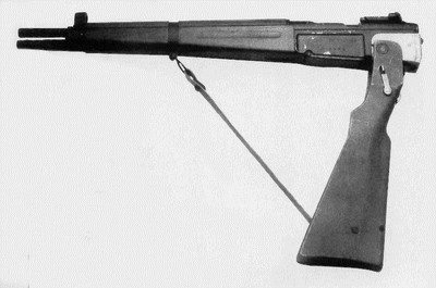 原创一枪未开只丢到地上过一次罕见的法军二战伞兵折叠步枪cr39