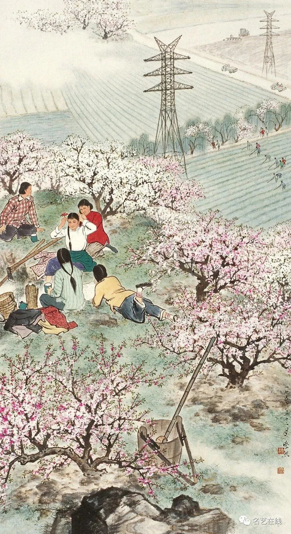 名家画笔下的春耕图正是春耕农忙正当时人勤春早盼丰收