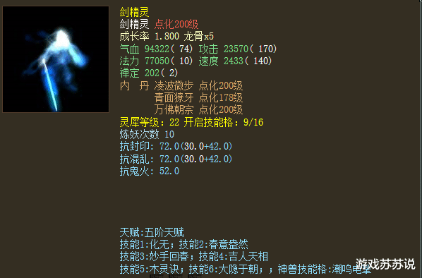 大话西游2最牛的剑精灵神兽化无都不如它强大