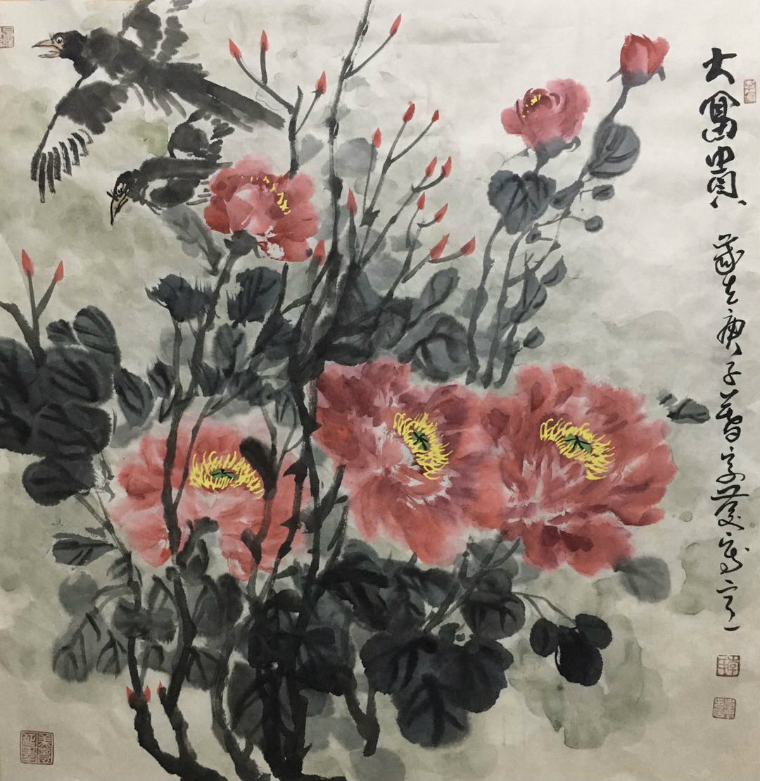 潍坊实力花鸟画家李崇庆作品欣赏