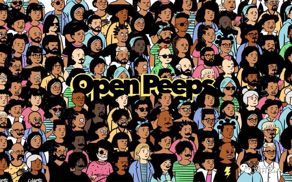 涂鸦人物素材库可搭配60万个人物组合openpeeps