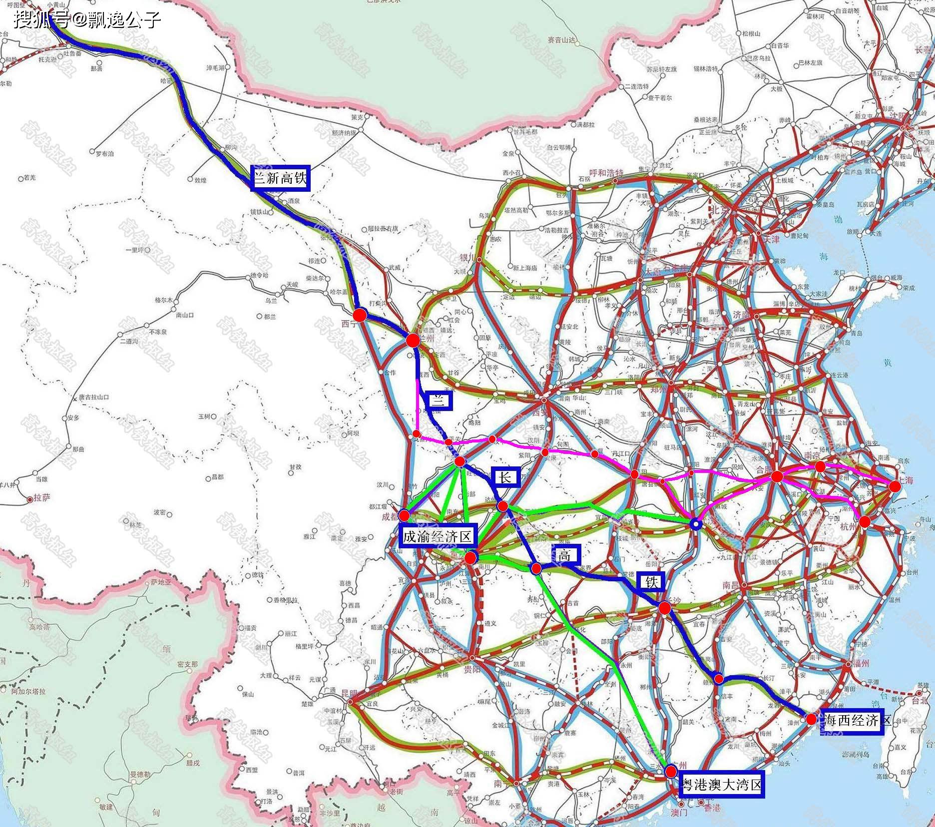 中国高铁规划2030图片