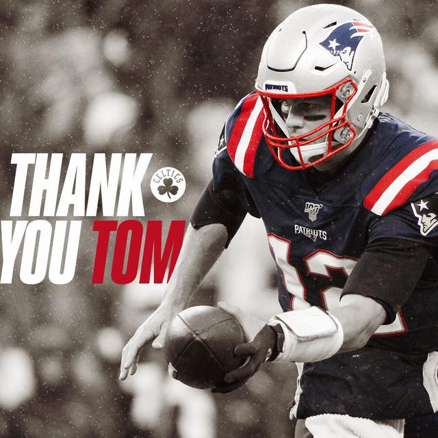 凯尔特人官方:我们很幸运看到你的生涯,谢谢你布雷迪