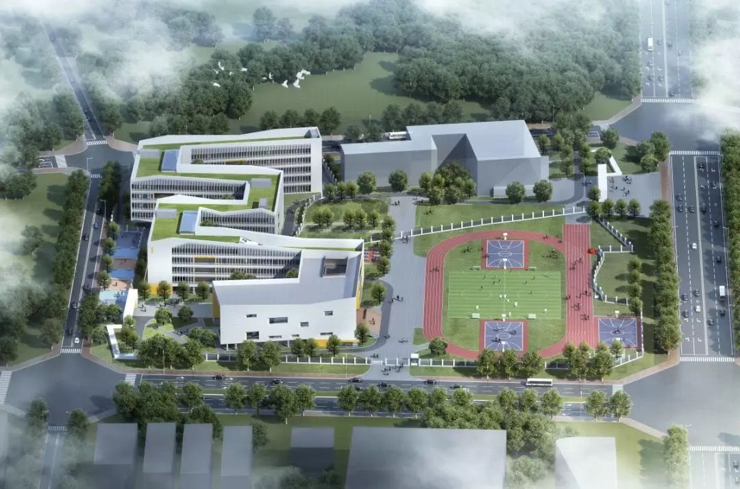 项目位于郫都区郫筒街道成灌西路北侧,是新建九年制学校,项目总投资