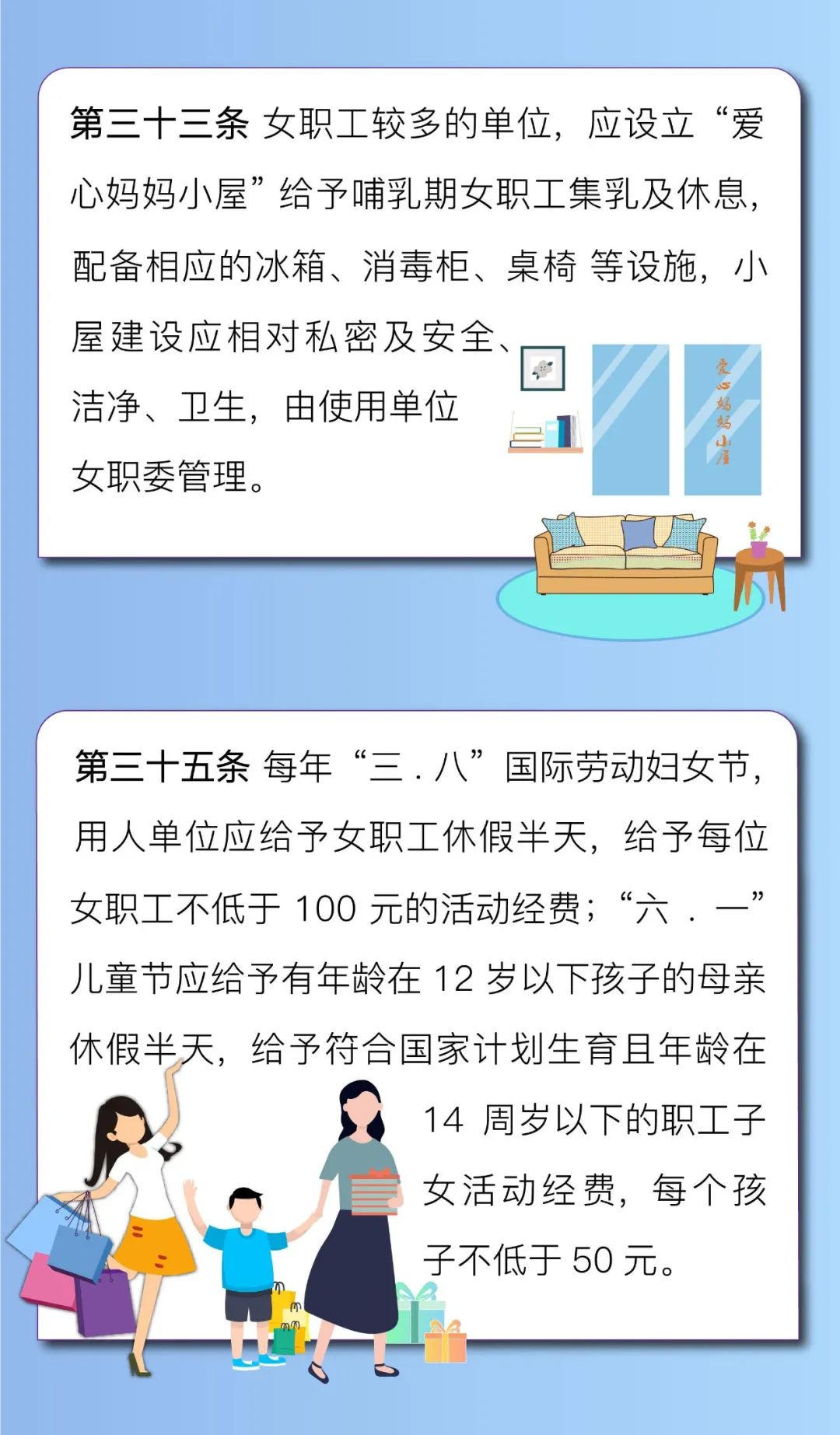 【上海分公司工会】女职工维权月普法,权益保护要知道!