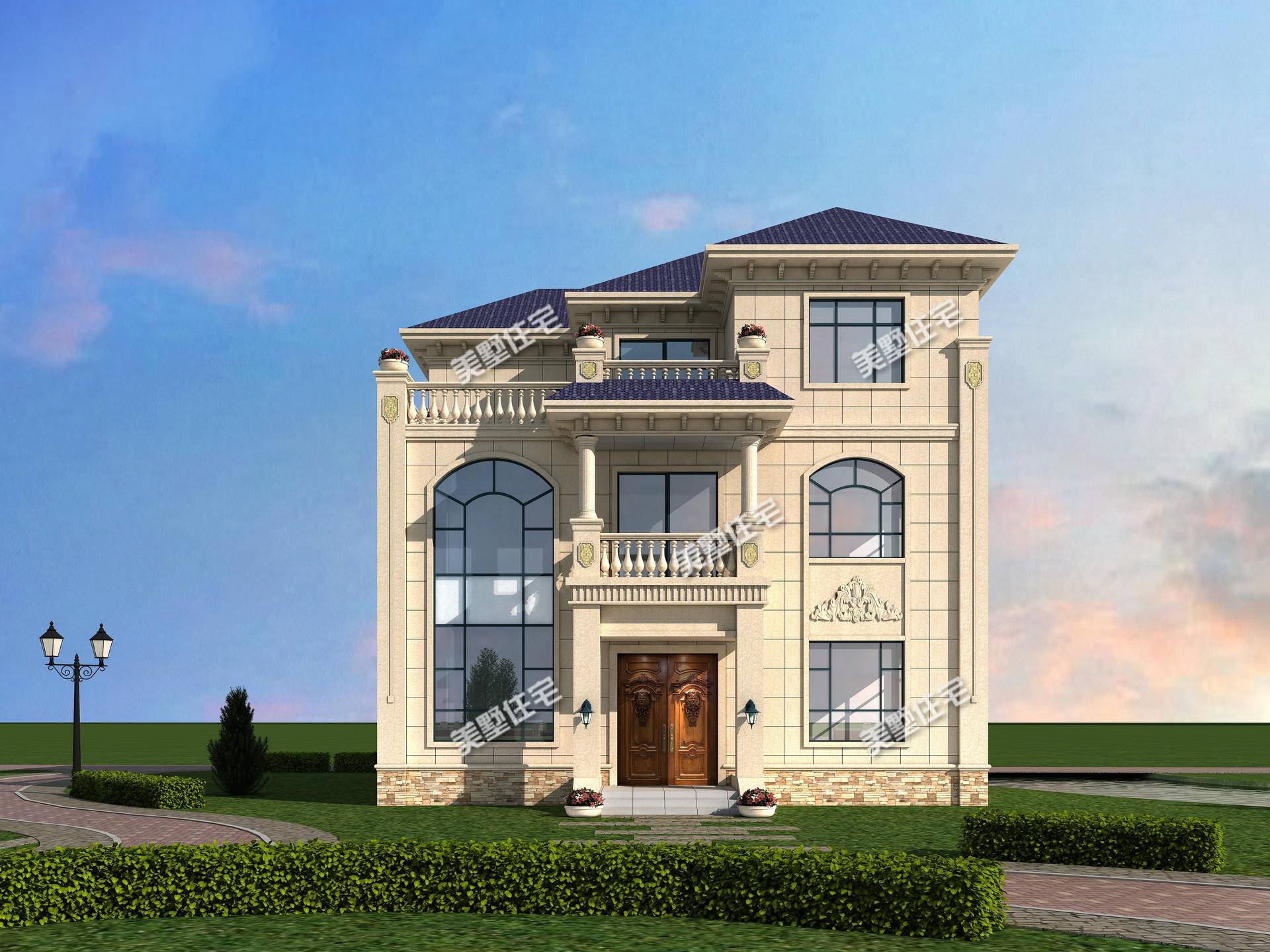 开间12米的三层别墅,9室带挑高客厅,村里仿建的人真不少