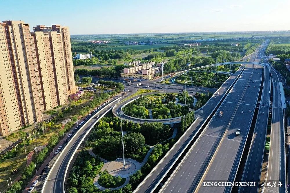 哈尔滨城市快闪高架立交桥城市的美妙音符
