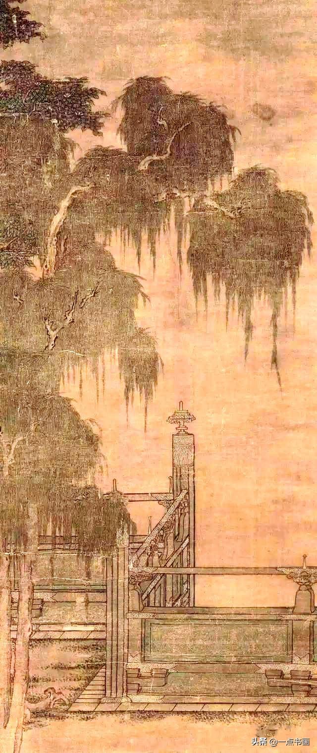 五代赵喦八达游春图高清鉴赏