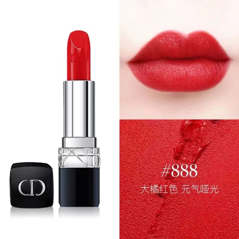 着色简单均匀干的很快方便易携带迪奥红管641好看的口红总是那么多!