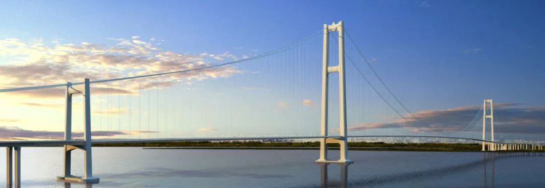 张皋过江通道位于江阴大桥下游约28km,在张家港市,如皋市境内跨越