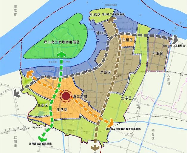 张家港金港镇规划图图片