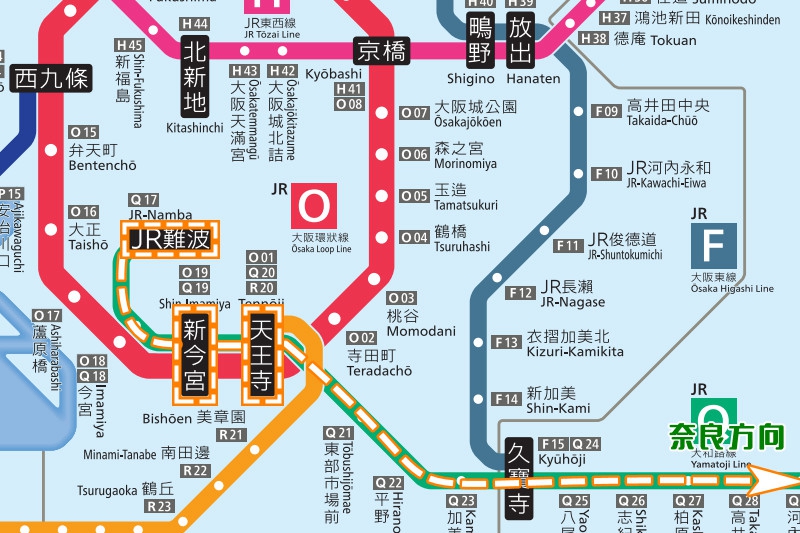 原创从大阪到奈良搭乘jr大和线路在市内也能直达奈良