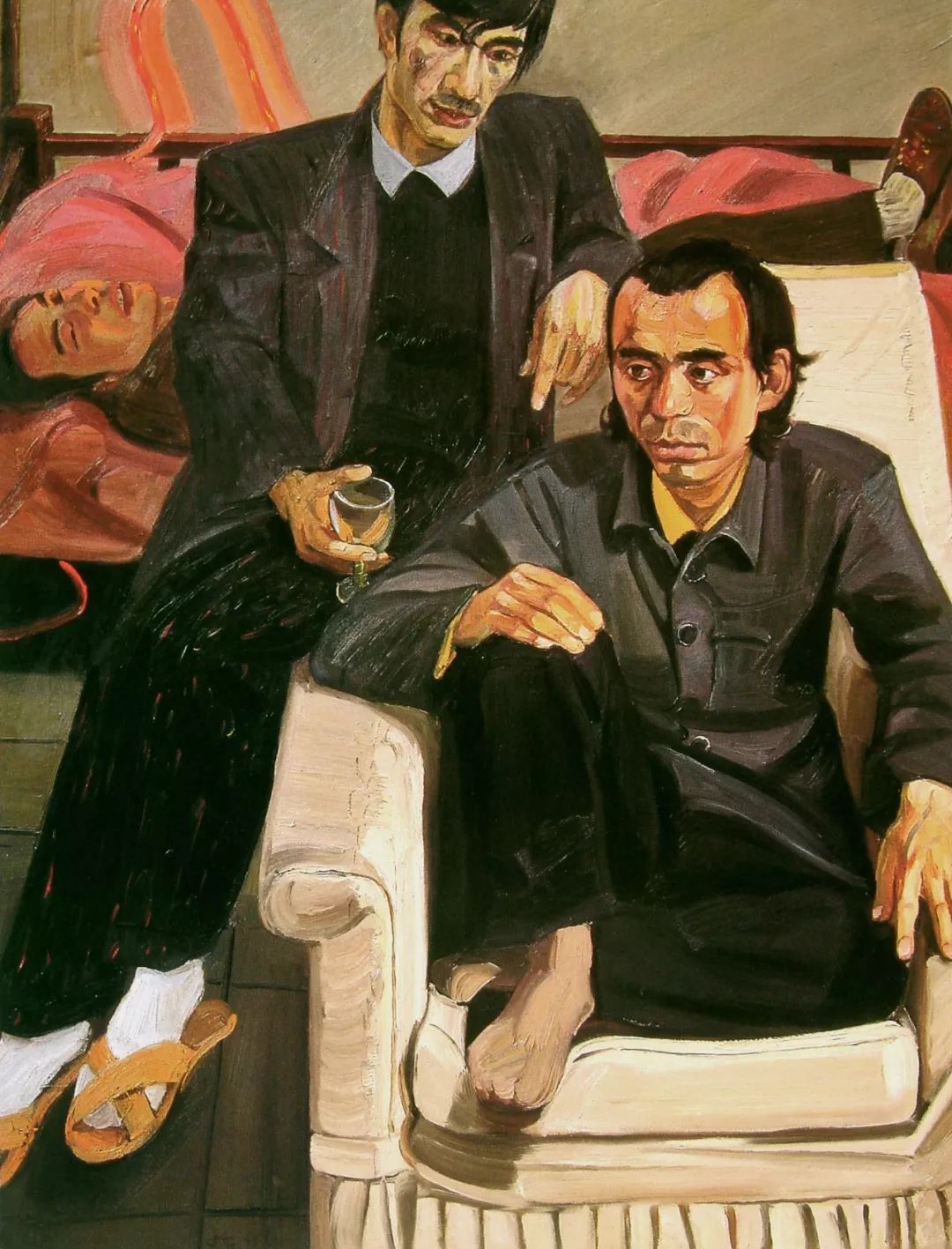 刘小东《醉酒者》1988刘小东《喻红》,布面油画,72×62.