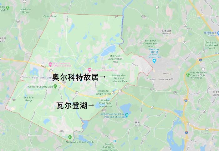 而梭罗在康科德隐居时,写出了超验主义代表作《瓦尔登湖》.