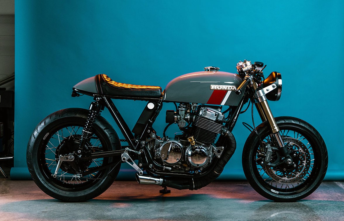 音乐制作人亲身改装本田cb750caferacer完美重生