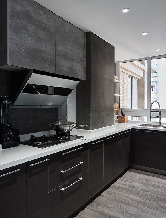 很有质感的简约风格公寓装修灰色空间特别时尚单身汪别错过