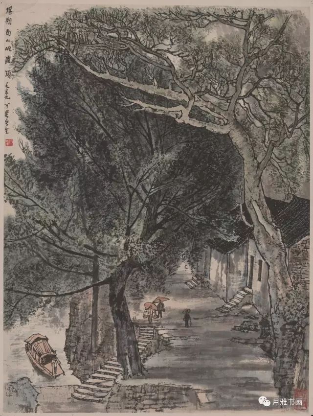 李可染正确解决了临摹,写生和创作三者之间的关系.