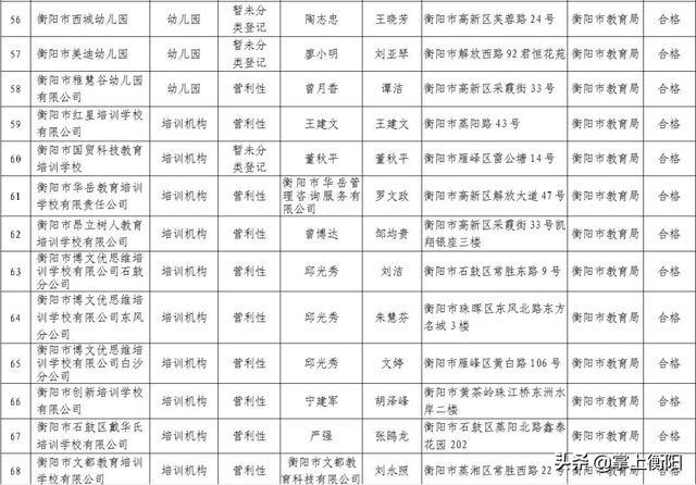 衡阳这些学校停止招生！2019年度办学情况评价结果出炉(图5)