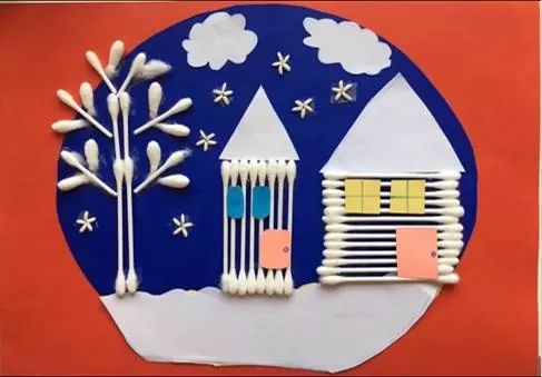 创意手工棉签点燃的水粉烟花美翻了